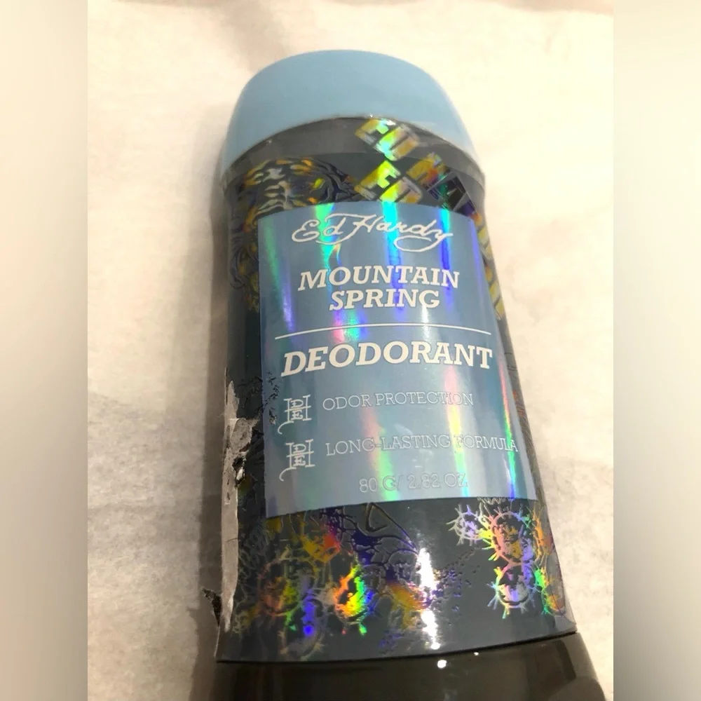 Ed Hardy mountain spring odor protection deodorant 2pack‎ new